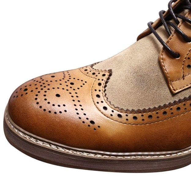 Manufacturers Promotion High Quality Lace-Up Men's Shoes Boots Leather Boot