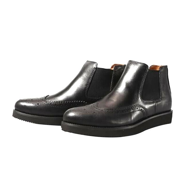 Cheap Price New Style Short Ankle Casual Chelsea Cow Leather Boots for Men