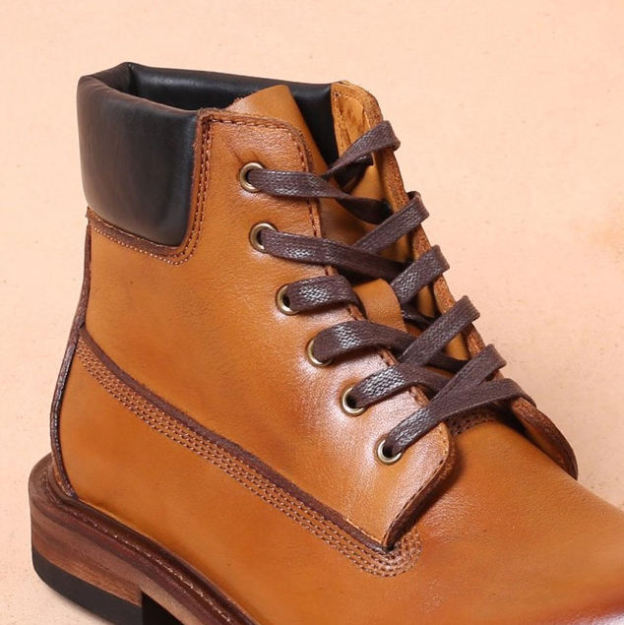 Hand Made Men Genuine Leather Motorcycle Cool Boots Casual Ankle Leather Brown Black Boots for Men