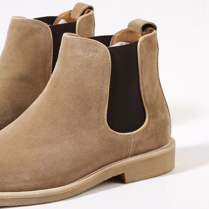 British Classic Design Leather Short Boots Men's Casual Leather Martin Boots for Men Premium Suede Boot
