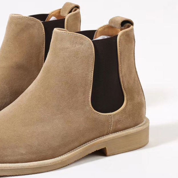 British Classic Design Leather Short Boots Men's Casual Leather Martin Boots for Men Premium Suede Boot