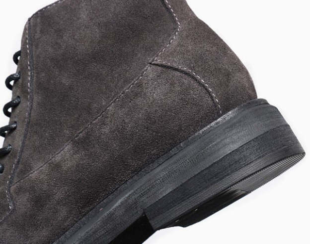 Suede Lace-Up Flat Casual Boots Ankle Boots for Men
