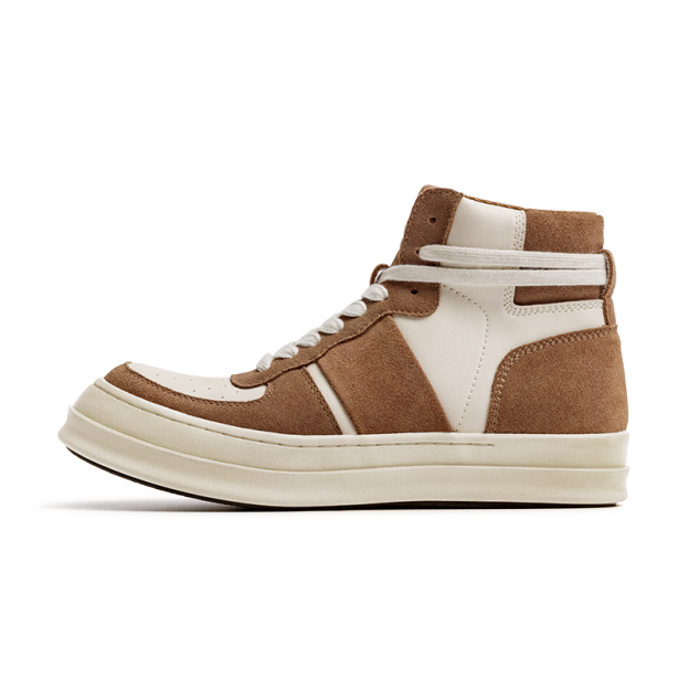 Maden Leather Korean Trend Men Shoes High Top Leisure Outdoor Trekking Shoes Comfortable Sneaker Ankle Boots Shoes 2022 Hot Sale