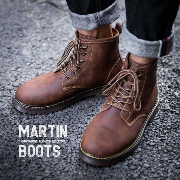 Maden Vintage Men's Boots Genuine Leather Ankle Boots Autumn Winter Warm Fashion Shoes  British Style Brand Outdoor Safety Shoes