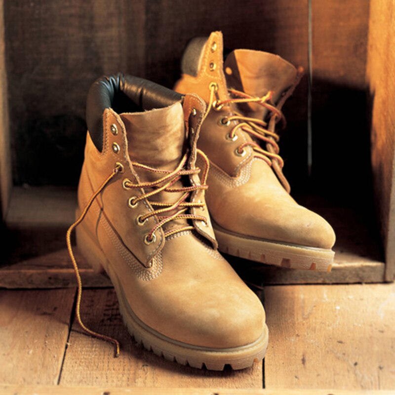 Maden Vintage Military Boot For Men Retro PU Leather Yellow Thick Shoe Outdoor Casual Couple Ankle Male Desert Boot  Hiking Shoe