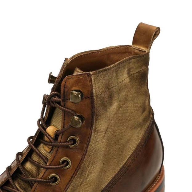 Men Boots Genuine Leather Winter Keep Warm Ankle Boots High-top Bottines Platform Cotton Shoes Indestructible Hiking Footwear