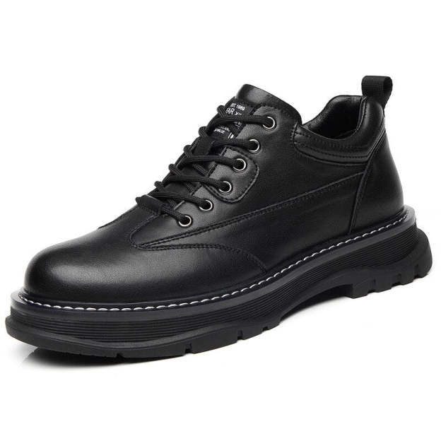 Men Casual Business Leather Shoes Fashion High Top Boots Sneakers Outdoor Botas Plus Size Motorcycle Ankle Boots Footwear