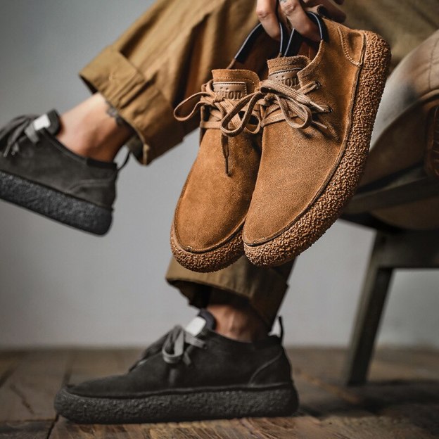 Men Casual Shoes Soft  Flats Vintage British Cow Leather Loafers Luxury Sneakers men shoes luxury brand high quality mocassins