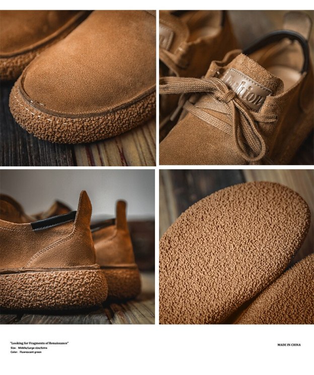Men Casual Shoes Soft  Flats Vintage British Cow Leather Loafers Luxury Sneakers men shoes luxury brand high quality mocassins