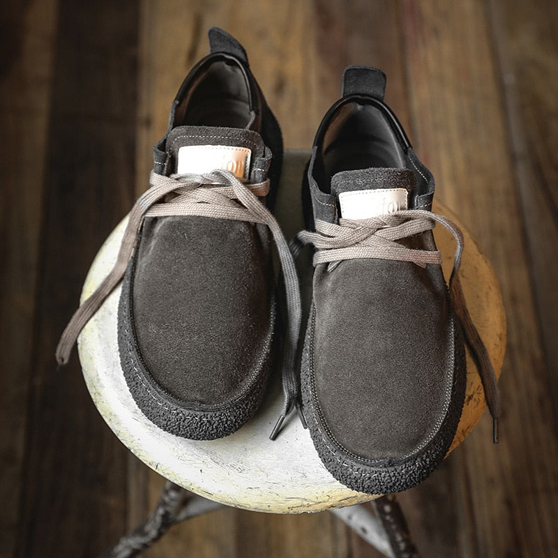 Men Casual Shoes Soft  Flats Vintage British Cow Leather Loafers Luxury Sneakers men shoes luxury brand high quality mocassins