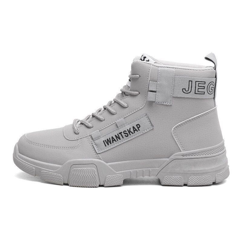 Men Casual Winter Warm Shoes Lace Up Wool Ankle Boots Plush Basic Winter Outdoor Shoes Military Footwears Botas De Seguridad