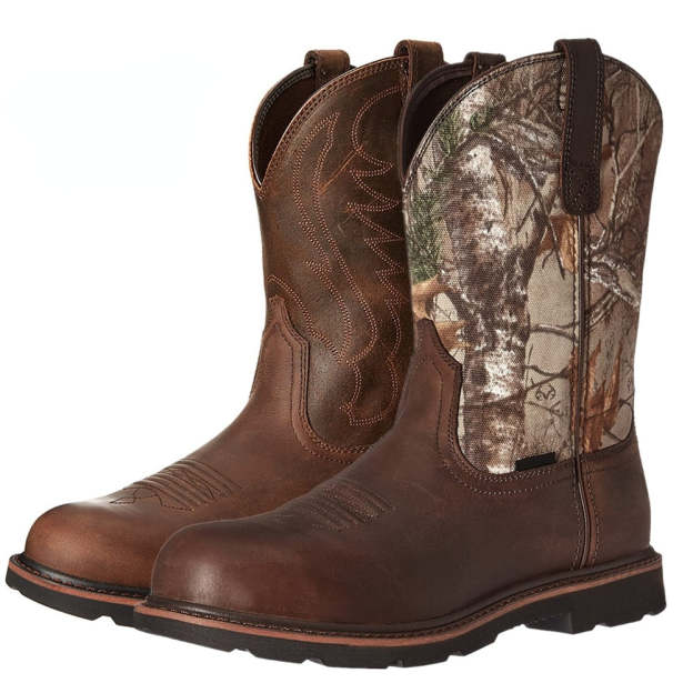 Men Leather Western Boot Comfortable Knight Boots Anti-slip Vintage Cowboy Boots Comfort Walking Chelsea Bottines Bota Footwear