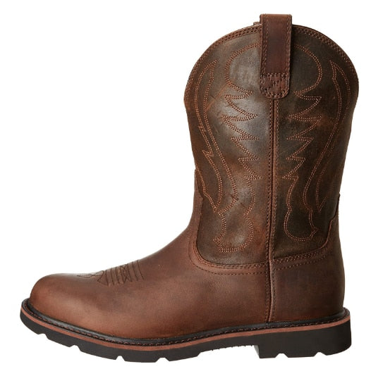 Men Wesern Boots Comfortable  Boots Leather Chelsea Boots Comfortable Plus Size Handmade Retro Knight Boots Footware