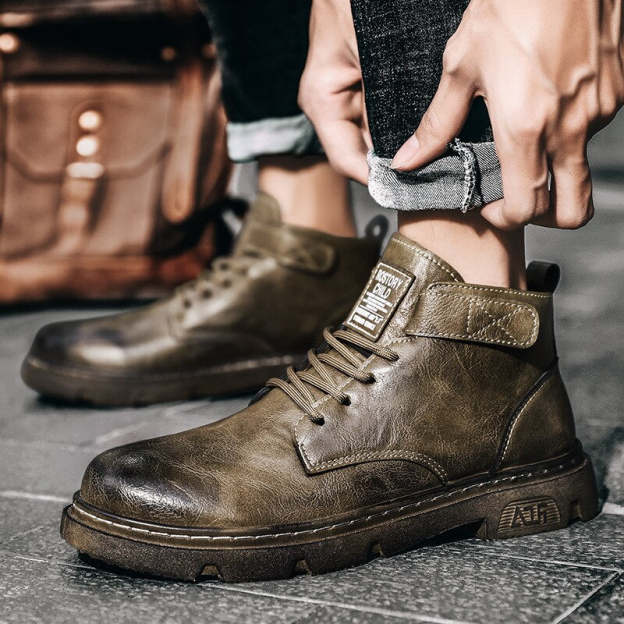 Men Winter Keep Warm Ankle Boots Motorcycle Shoes  Boots Footwear Outdoor Comfy Classic Male Shoes botas hombre