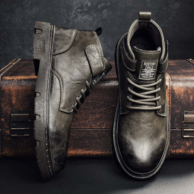 Men Winter Keep Warm Ankle Boots Motorcycle Shoes  Boots Footwear Outdoor Comfy Classic Male Shoes botas hombre