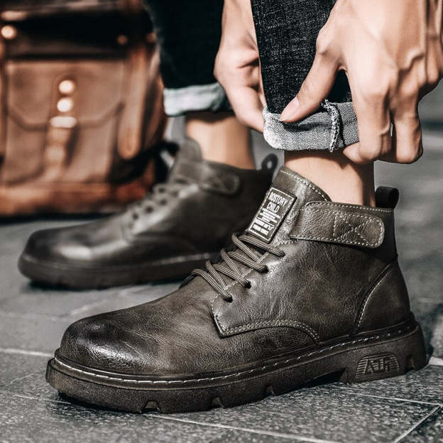 Men Winter Keep Warm Ankle Boots Motorcycle Shoes  Boots Footwear Outdoor Comfy Classic Male Shoes botas hombre
