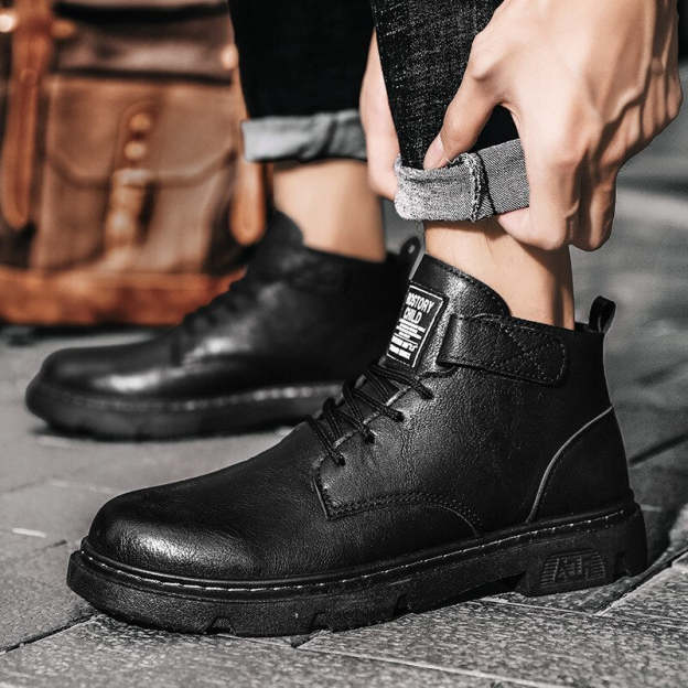 Men Winter Keep Warm Ankle Boots Motorcycle Shoes  Boots Footwear Outdoor Comfy Classic Male Shoes botas hombre