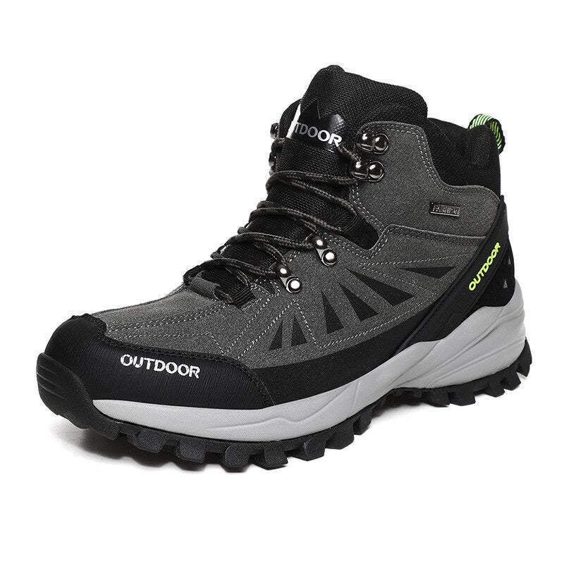 Men Winter Sneakers Outdoor Boots High Top Mountain Climbing Tactical Hiking Shoes Padded Trekking Boot Coturnos Masculinos