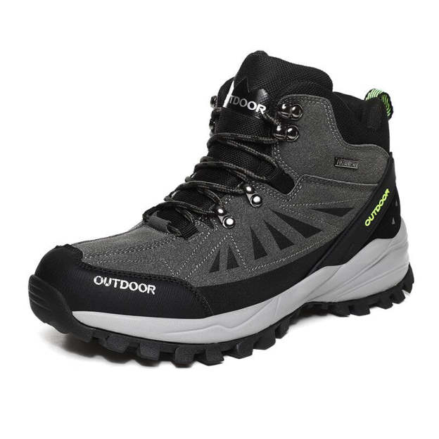 Men Winter Sneakers Outdoor Boots High Top Mountain Climbing Tactical Hiking Shoes Padded Trekking Boot Coturnos Masculinos