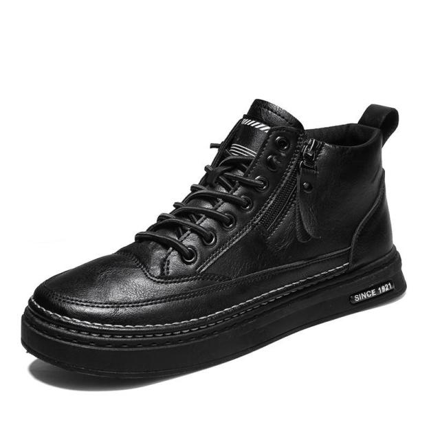 Men's Leather Boots Rubber Ankle Boots Business Soft-Soled Comfortable Shoes New Fashion Formal Shoes footware zapatillas hombre