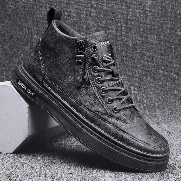Men's Leather Boots Rubber Ankle Boots Business Soft-Soled Comfortable Shoes New Fashion Formal Shoes footware zapatillas hombre