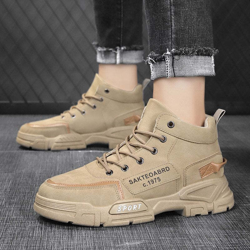 Platform Sneakers for Men Breathable Casual Walking Sports Running Shoes Outdoor Travel Fitness Sneakers Male Vulcanized Shoes