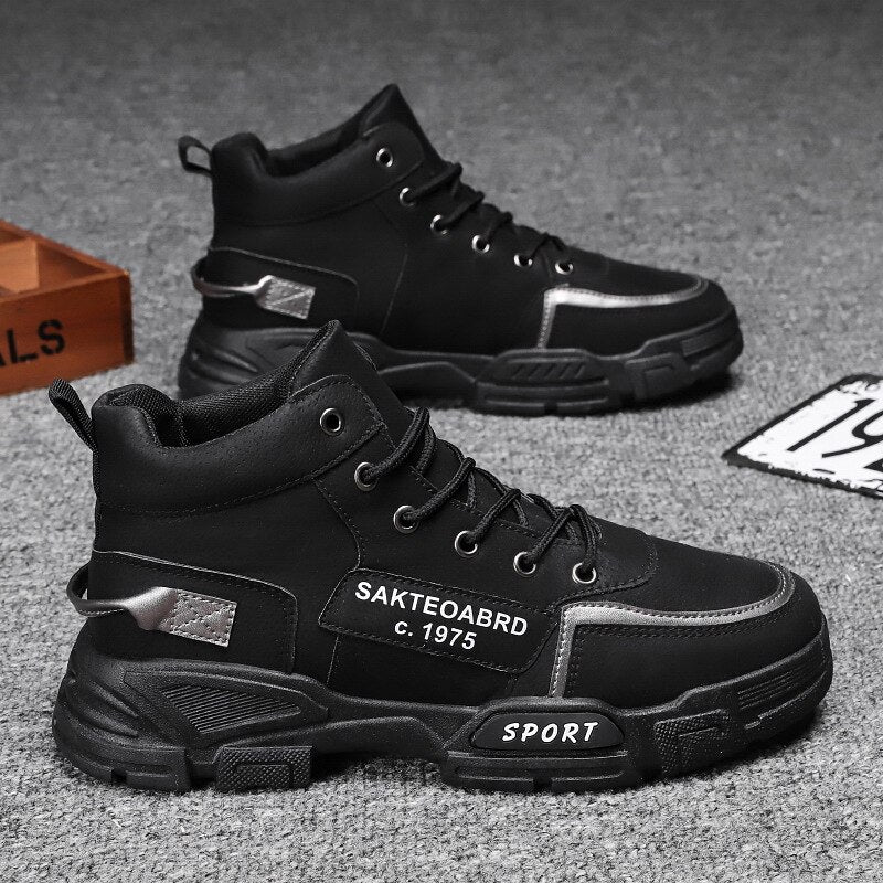 Platform Sneakers for Men Breathable Casual Walking Sports Running Shoes Outdoor Travel Fitness Sneakers Male Vulcanized Shoes