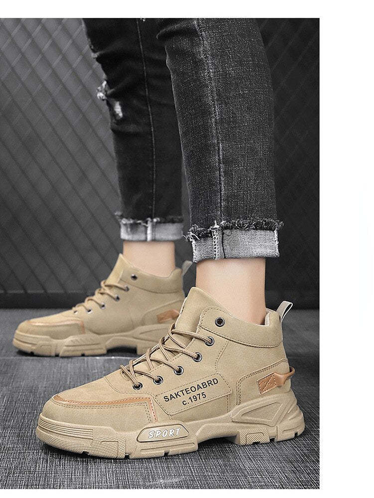 Platform Sneakers for Men Breathable Casual Walking Sports Running Shoes Outdoor Travel Fitness Sneakers Male Vulcanized Shoes