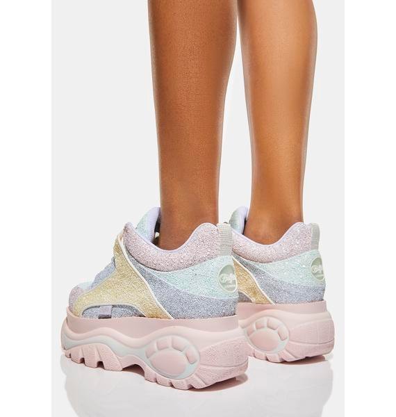 PASTEL MULTI CLASSIC LOW PLATFORM SNEAKERS-annaxin