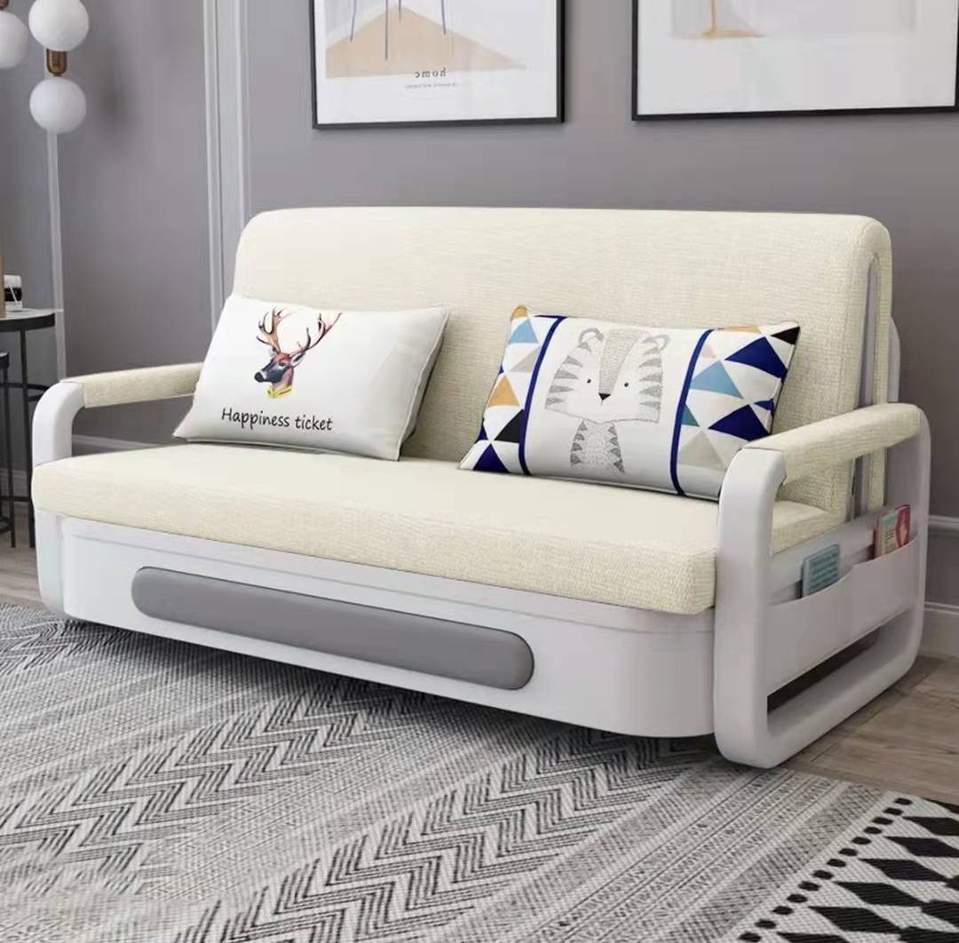 Sofá-cama dobrável lavável multifuncional com economia de espaço