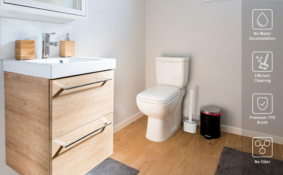 cleaning brush for toilet bathroom floor