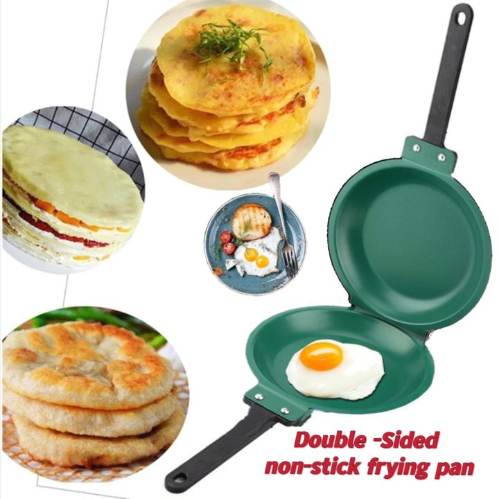 Doublesided nonstick frying pan