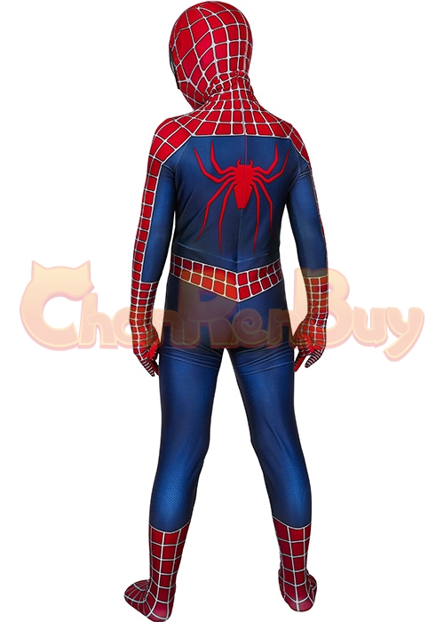 Spider Man 2 Costume Tobey Maguire Cosplay Jumpsuit Kids Size-Chaorenbuy Cosplay