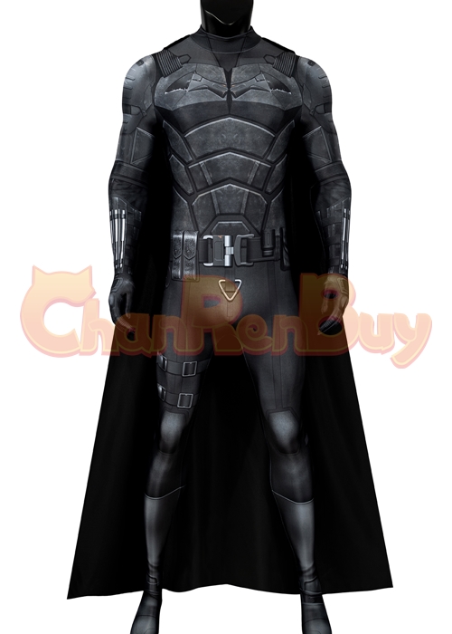 Superhero Bat Style Man Costume Bodysuit Cosplay Robert Pattinson Ver