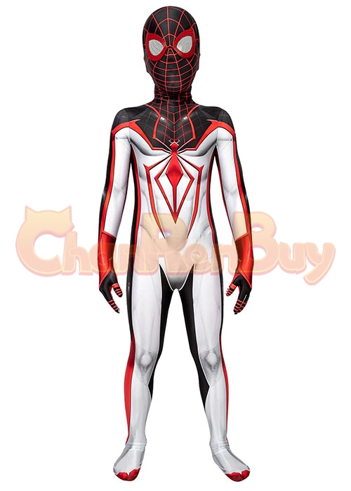 Miles Morales Costume Spider Man PS5 T.R.A.C.K. Cosplay Suit Kids Size-Chaorenbuy Cosplay