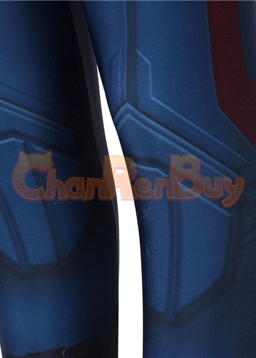 Captain America Costume Avengers Endgame Cosplay Jumpsuit Kids Size-Chaorenbuy Cosplay