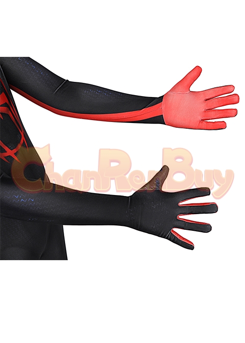 Miles Morales Costume Spider Man Into the Spider Verse Cosplay Suit Kids Size Ver 2