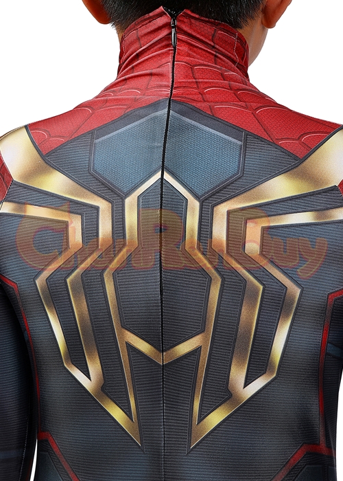 Spider Man 3 No Way Home Costume Cosplay Iron Spider Suit Kids Size-Chaorenbuy Cosplay