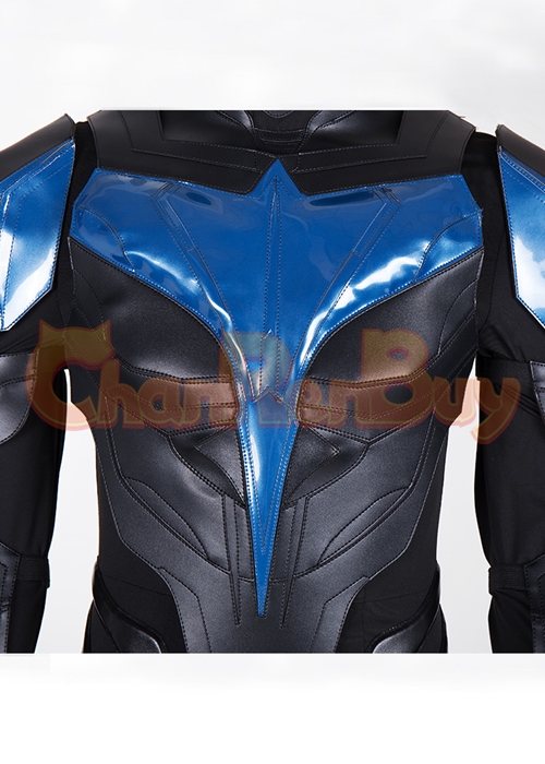 Nightwing Costume Titans Dick Grayson Cosplay Suit Boots Outfit