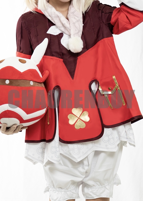 Genshin Impact Klee Costume Cosplay Suit Boots Wig Outfit-Chaorenbuy Cosplay