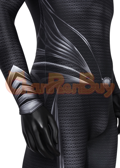 Superhero Man Costume Bodysuit Cosplay Suit Black Ver