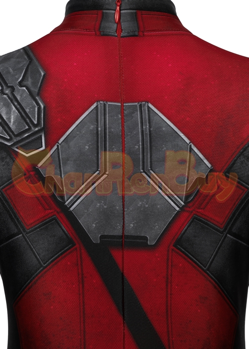 Deadpool Costume Cosplay Jumpsuit Kids Size-Chaorenbuy Cosplay