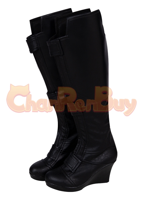 Black Widow Costume Natasha Romanoff  Cosplay Suit Boots Outfit Black Version-Chaorenbuy Cosplay