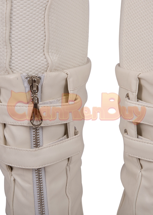 Black Widow Costume Natasha Romanoff  Cosplay Suit Boots Outfit White Version-Chaorenbuy Cosplay