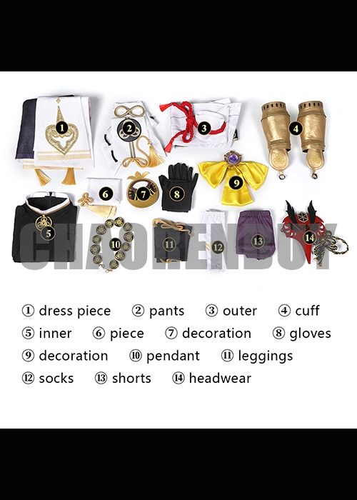 Kujou Sara Costume Genshin Impact  Cosplay Suit Shoes Wig Outfit-Chaorenbuy Cosplay