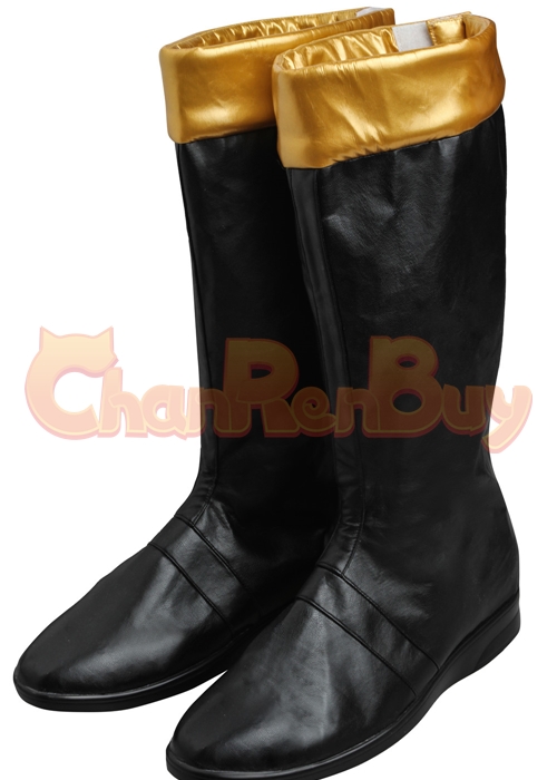 Black Dino Ranger Shoes Power Rangers Dino Thunder Cosplay Boots-Chaorenbuy Cosplay