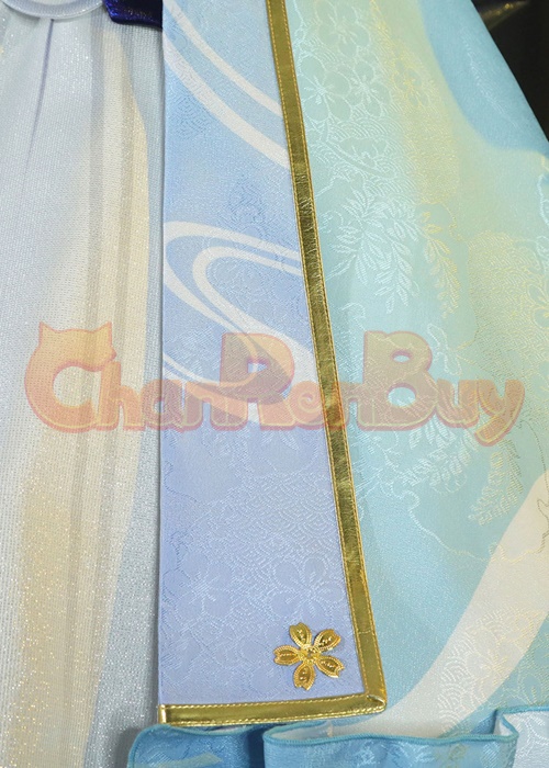 Kamisato Ayaka Costume Genshin Impact Springbloom Missive Cosplay Suit-Chaorenbuy Cosplay