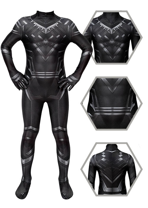 Black Panther Costume Cosplay Suit Kids Size-Chaorenbuy Cosplay
