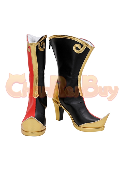 Yanfei Shoes Genshin Impact Cosplay Boots-Chaorenbuy Cosplay