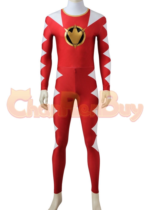 Red Dino Ranger Costume Power Rangers Dino Thunder Cosplay Suit-Chaorenbuy Cosplay